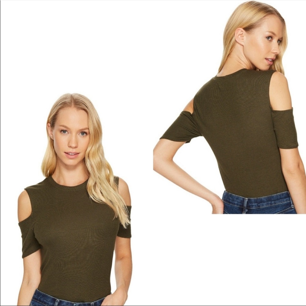 NWT - Joe’s Jeans Ribbed Cold Shoulder Knit Tee